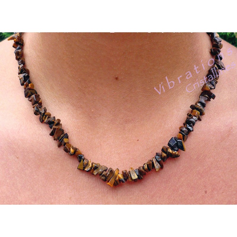 Collier Baroque en Oeil de Tigre