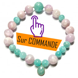Bracelet en Kunzite &...