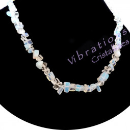 Collier Baroque en Opaline
