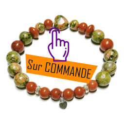 Bracelet boules en Jaspe...