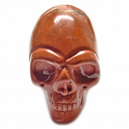 Crâne en Jaspe Rouge