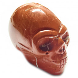 Crâne en Jaspe Rouge