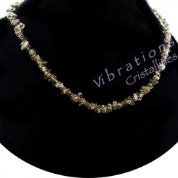 Collier Baroque en Quartz Fumé