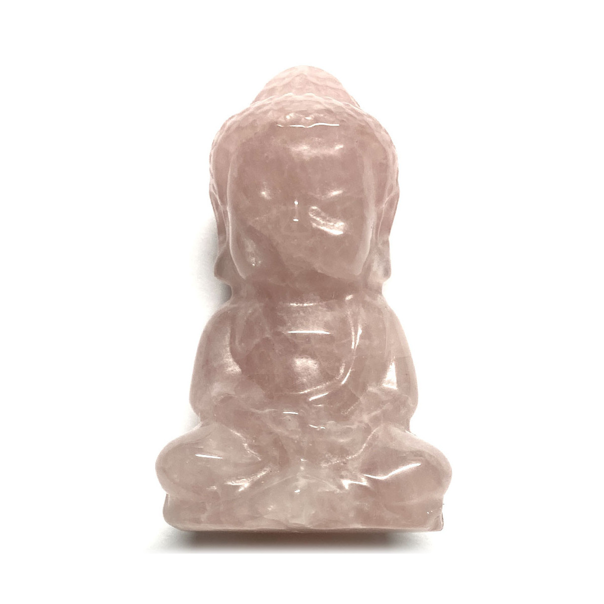 Bouddha en Quartz Rose
