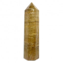 Pointe en Fluorite Jaune - 80 Grammes