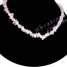 Collier Baroque en Quartz Rose