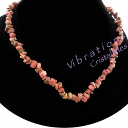 Collier Baroque en Rhodonite