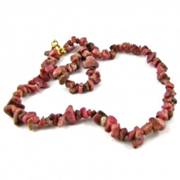 Collier Baroque en Rhodonite