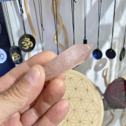 Pointe en Quartz Rose - 5 cm