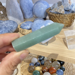 Pointe en Aventurine Verte - 78 mm