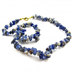 Collier en Sodalite de Type Baroque