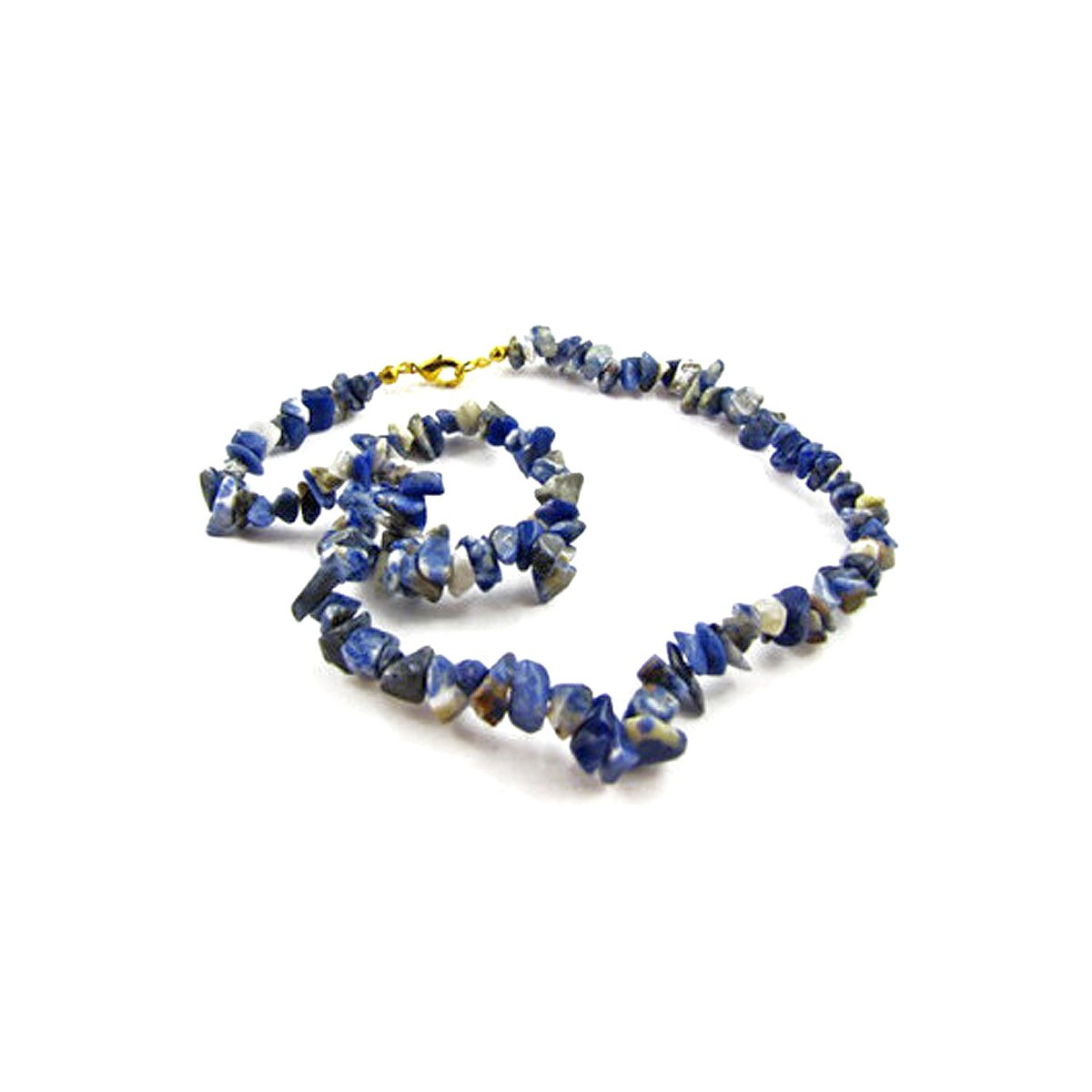 Collier en Sodalite de Type Baroque