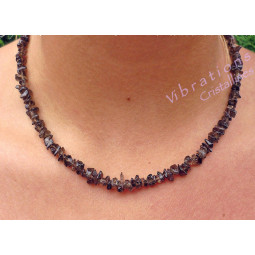 Collier Baroque en Quartz Fumé