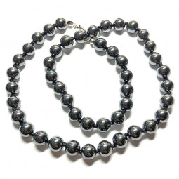 Collier en Hématite - Boules de 8 mm