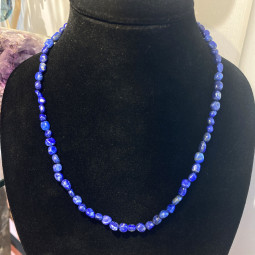 Collier Grains en Lapis-Lazuli