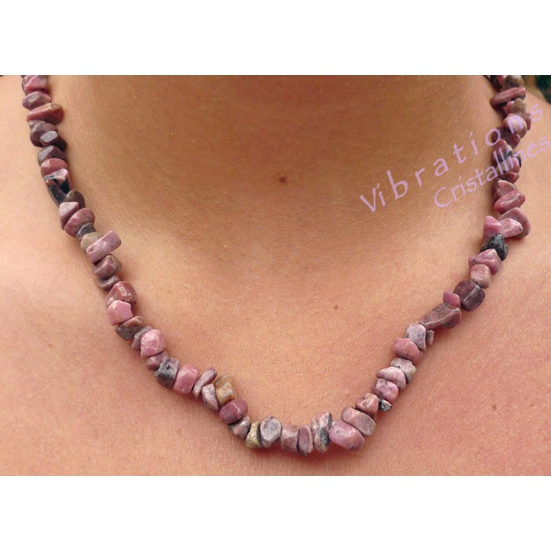 Collier Baroque en Rhodonite
