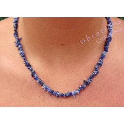 Collier en Sodalite de Type Baroque