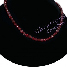 Collier Boules en Grenat