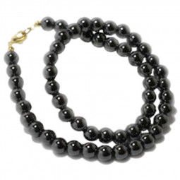 Collier Boules en Hématite