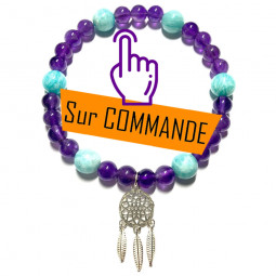 Bracelet Amazonite & Améthyste