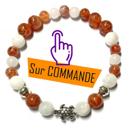 Bracelet en Agate Feu &...