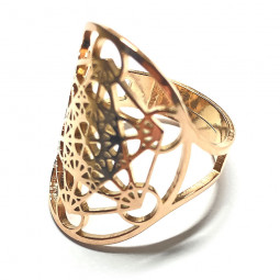 Bague Metatron cuivre en Acier Inoxydable