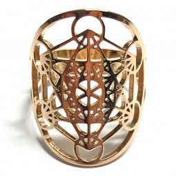 Bague Metatron cuivre en Acier Inoxydable