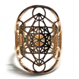 Bague Metatron cuivre en Acier Inoxydable