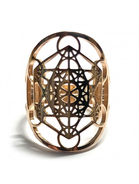 Bague Metatron cuivre en Acier Inoxydable
