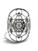 Bague Metatron argent en Acier Inoxydable