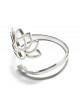 Bague Fleur de Lotus argent en Acier Inoxydable