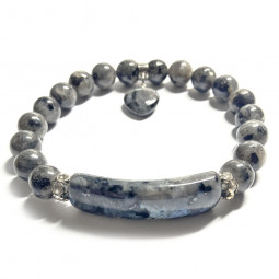 Bracelet Charme en Larvikite