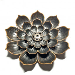 Porte Encens Lotus en Métal