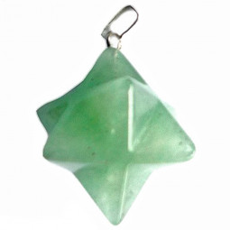 Pendentif Merkaba en Aventurine Verte