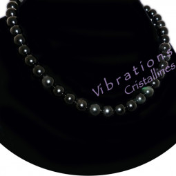 Collier en Oeil Céleste - Boules de 8 et 10 mm