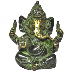 Statuette Ganesh en Bronze - 600 gr