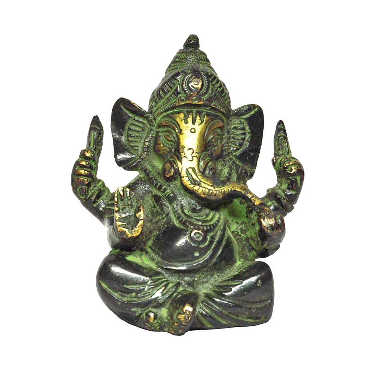 Statuette Ganesh en Bronze - 600 gr