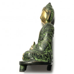 Statuette Bouddha geste du don en Bronze