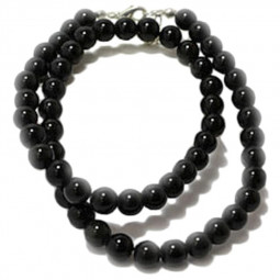 Collier Boules en Obsidienne Oeil Céleste