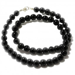 Collier Boules en Onyx