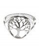 Bague Arbre de Vie en Acier Inoxydable couleur argent