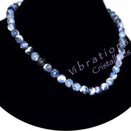 Collier Boules en Sodalite