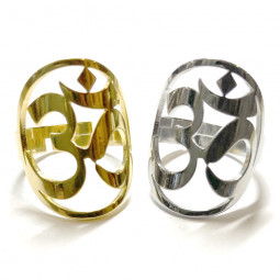 Bague Om en Acier Inoxydable