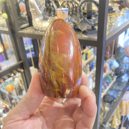 Forme libre en Jaspe Rouge - 477 grammes