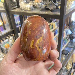 Forme libre en Jaspe Rouge - 477 grammes