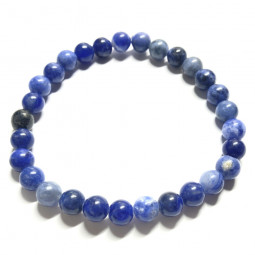 Bracelet Boules en Sodalite - 6 mm