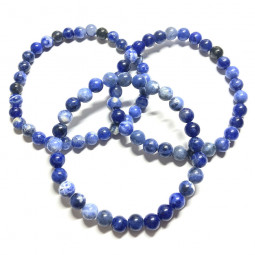 Bracelet Boules en Sodalite - 6 mm
