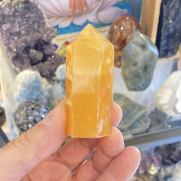 Pointe en Calcite Orange - 84 Grammes