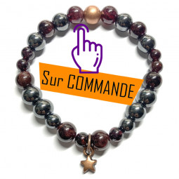 Bracelet Boules de Grenat &...