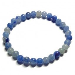 Bracelet Boules en Aventurine Bleue 6 mm